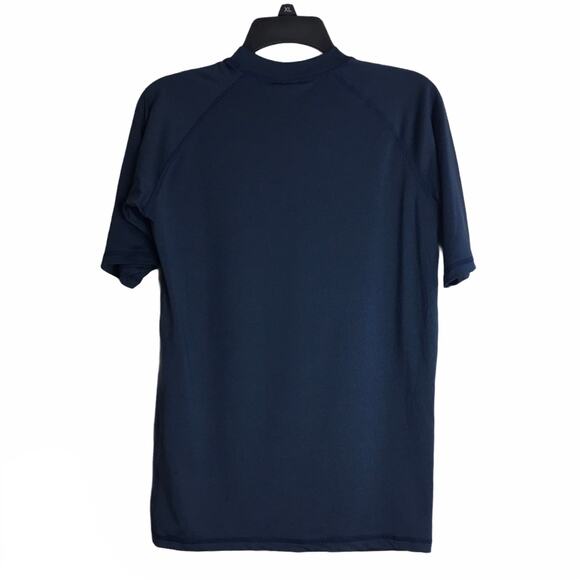 Surf Mentality Medium Men's Top UPF 50+ Navy Blue - Picture 6 of 6